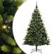 vidaXL Sapin de Noël artificiel avec charnières 300 LED vert 210 cm