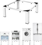VEVOR Wasmachine-pedestal, 305 mm hoog, wasmachine- en drogerpedestals met een draagvermogen van 544 kg, verstelbaar van 475 tot 785 mm, antislipvoeten, robuuste stalen wasmachinestandaard, universeel toepasbaar, wit