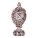 danila-souvenirs Gesneden Fabergé ei met bloemen en vlinder, 7 cm, zilverkleurig