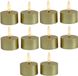 Countryfield LED theelichtjes/waxinelichtjes - 10x st - goud - D4 x H5,2 cm - met timer