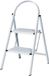 Excelsior Escabeau domestique - 2 marches - Blanc - Acier