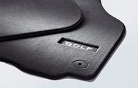Volkswagen 1K1061275PBWGK Premium velours vloermatten 2X textiel matten voor, drukknopbevestiging, zwart