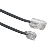 Schwaiger 3,0m RJ-11 - RJ-45 Schwarz