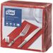 Tork 477620 soft dinnerservet advanced rood 39x39 cm 3-laags 1200 stuks