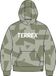 adidas Unisex niños Terrex Kids Multi Printed Logo Hoodie, halo green/tent green, 7-8 Years