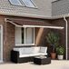 Toile de remplacement pour parasol Marron 350 x 200 cm Polyester