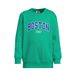 Me & My Monkey sweater met tekst - groen