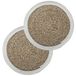 Secret de Gourmet Set van 12x stuks placemats zeegras wit 39 cm