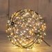 Anna's Collection Boule de No ël lumineuse - 3D - D18 cm - 200 LED - Blanc Chaud - Métal