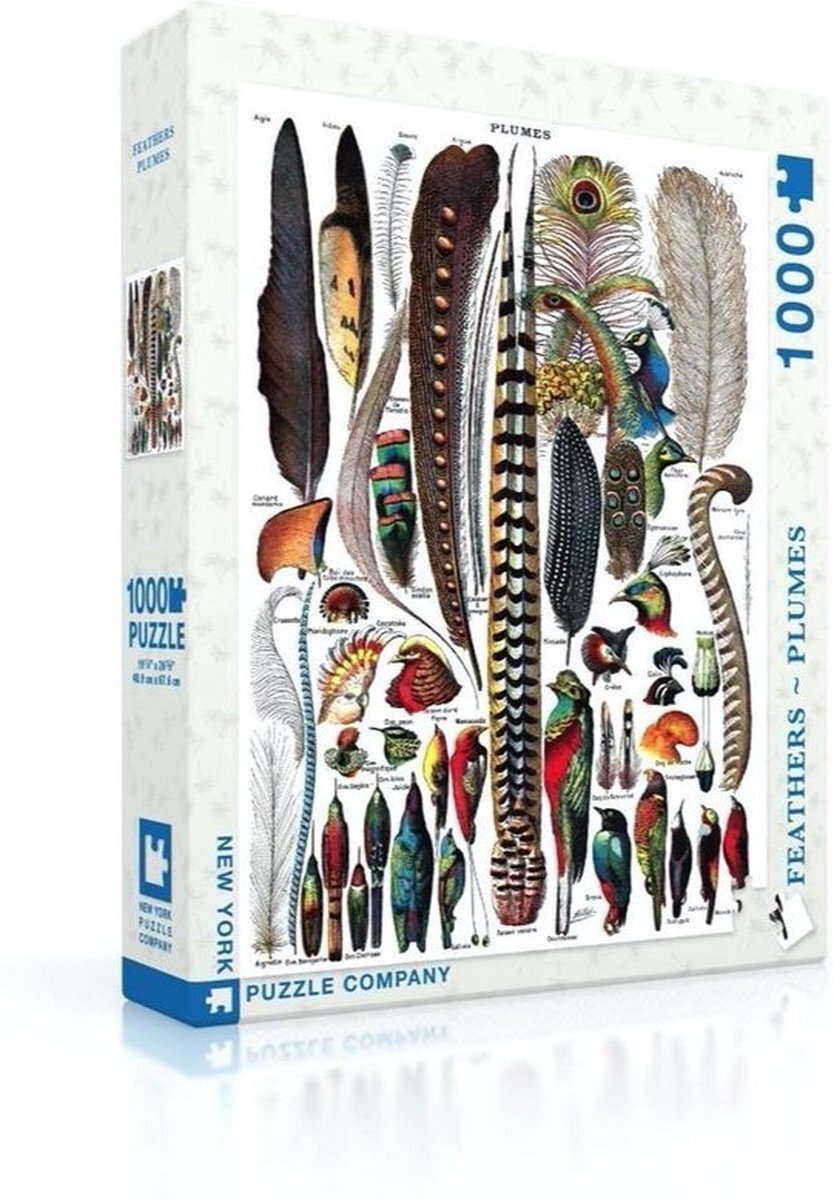 The New York Puzzle Company Feathers - NYPC Puzzel 1000 Stukjes - Overig