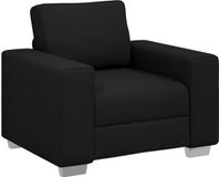 vidaXL - Sofa - Stoel - Zwart - 100 cm - Stof