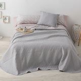 Burrito Blanco Zomersprei Pique katoen/polyester bed 150-160 grijs