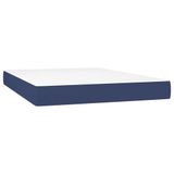 VidaXL Pocketveringmatras medium 140x190x20 cm stof blauw