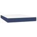 VidaXL Pocketveringmatras medium 140x190x20 cm stof blauw
