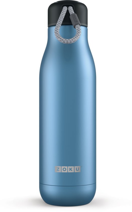 Zoku Hydration Drinkbeker - RVS - 750 ml - Blauw