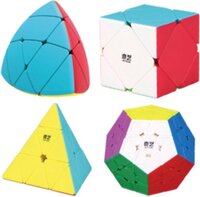 Qiyi Kado Verpakking Pyraminx, Skewb, Megaminx & Mastermorphix - Stickerless