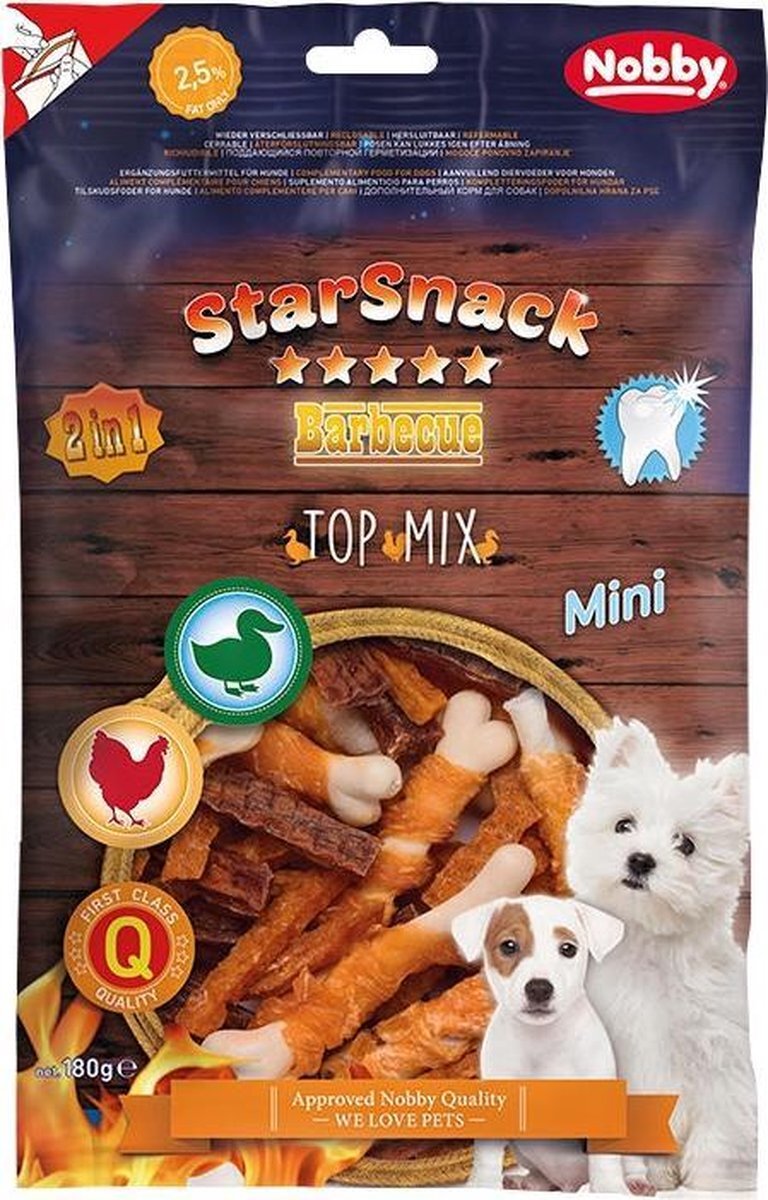 Nobby StarSnack Barbecue MINI Top Mix circa, 180 g