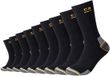 Camano Unisex Crew Online Work Socks 9p, zwart, 47/49 EU