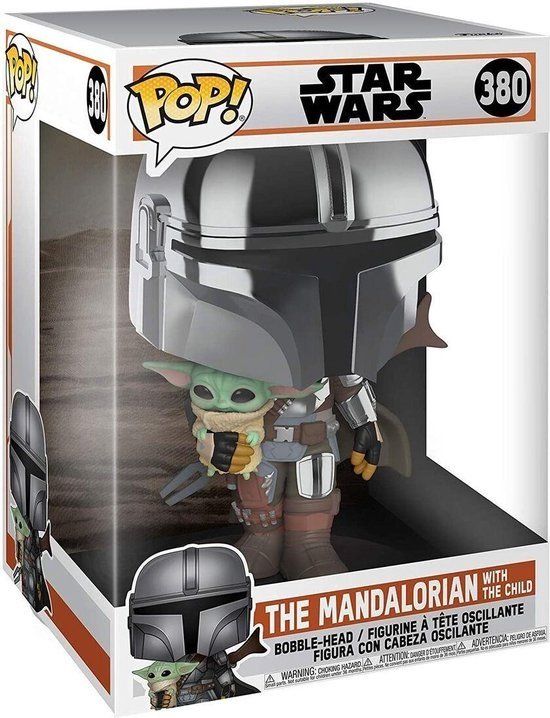 Funko Pop! Star Wars: The Mandalorian - 10" Mandalorian w/ Child - #380