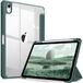 Fintie Beschermhoes voor iPad (A16) 11e generatie 11 inch 2025, iPad 10e generatie 10,9 inch 2022 - [Stylus-opslag] Transparante beschermhoes, schokbestendig, bosgroen