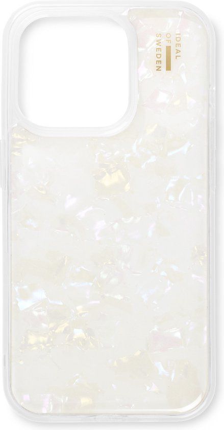 iDeal of Sweden Pearlized Case geschikt voor Apple iPhone 15 Pro - Wit