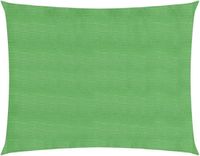 vidaXL Zonnezeil 5x6m HDPE Lichtgroen