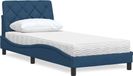 Bol Lit avec matelas tissu bleu 80x200 cm
