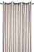 Stof Beige Coton rideau à rayures, 135x260 cm, avec œillets