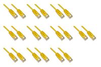 LINK LK6U0025YS10 – netwerkkabel categorie 6, onafgeschermd, UTP, halogeenvrij, 0,25 m, dun, verpakking van 10 stuks