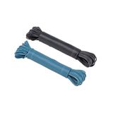 Homéa Waslijn, polyester/PE, 20 m, gesorteerd, antraciet/pauwblauw