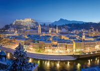 Ravensburger puzzel 12000373 - Salzburger avondsfeer - Puzzel van 1000 stukjes voor volwassenen en kinderen vanaf 14 jaar, stadspuzzel Salzburg