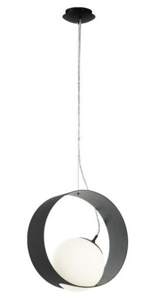 EGLO Camargo - Hanglamp - Zwart/Wit - E27 - 40W - 150cm