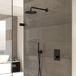 Hotbath Cobber IBS23CR3 Robinet de douche avec douche de pluie et douchette, Chrome