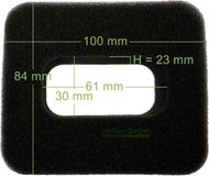 Husqvarna Filtre à air pour Husqvarna 39, 240, 245 F R RX EPA / 502 11 58-01 tondeuse à gazon