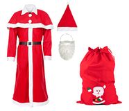 Idena 90128 Kerstmankostuum met geschenkzakje, kerstkostuum