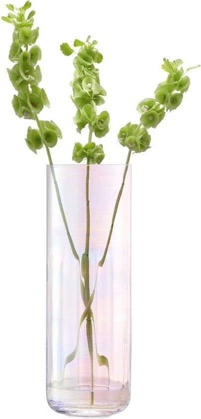 L.S.A. Pearl Kandelaar met Kaars - 38,5 cm - Wit