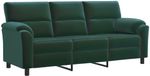 vidaXL Bank Donkergroen 214 x 85 x 93 cm fluweel
