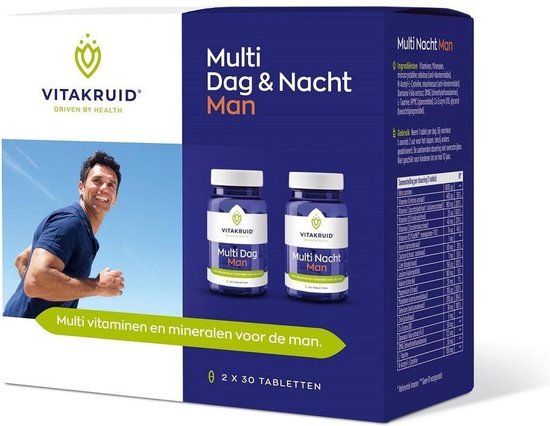 Vitakruid Multi Dag & Nacht Man - 2x30 tabletten