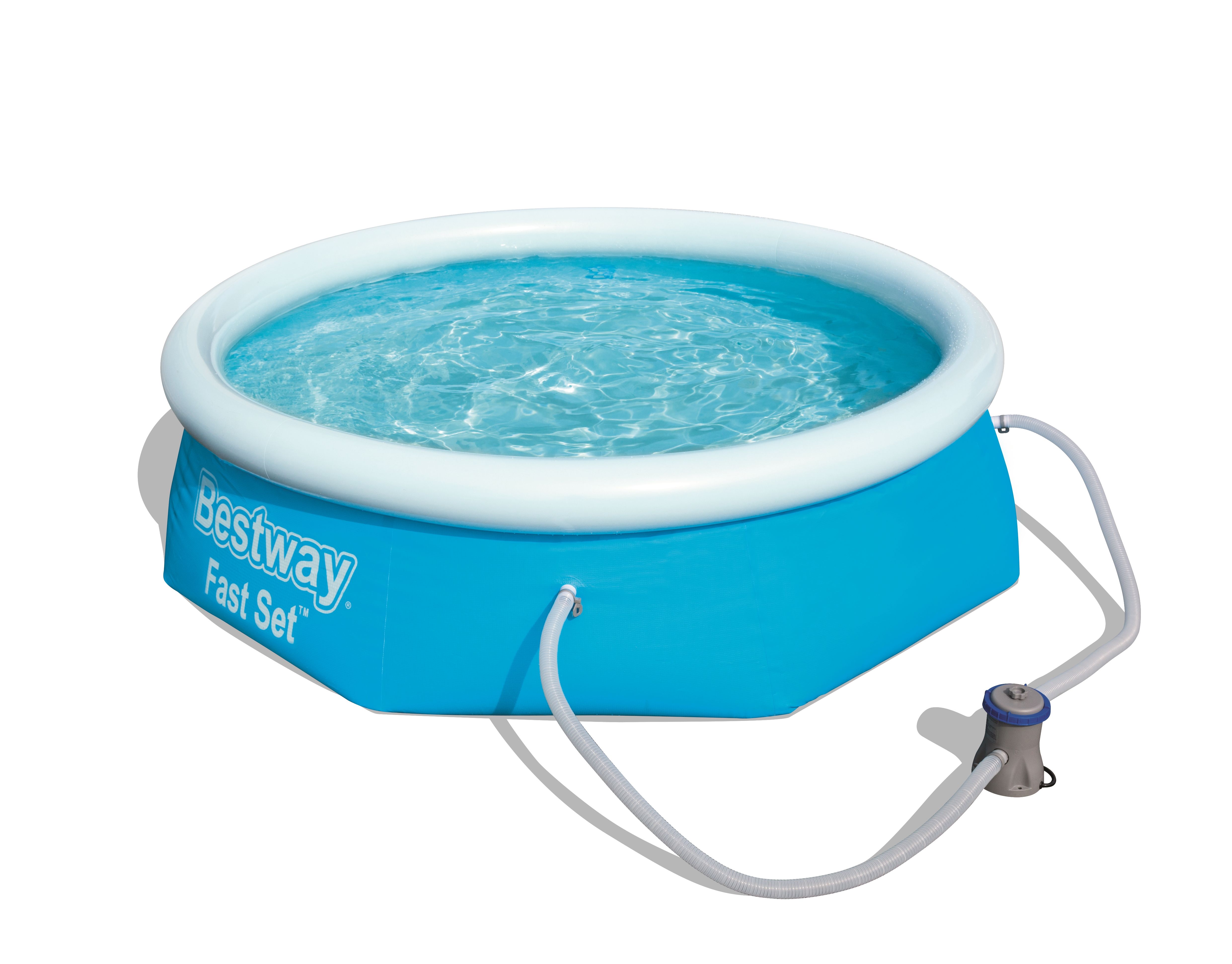 Bestway Fast Set - Rond Zwembad - Ø244cm - Blauw - Met Filterpomp