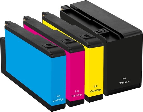 InktDL Compatible Inktcartridges voor HP 950XL + 951XL | Multipack van 4 inkt cartridges (C2P43AE)