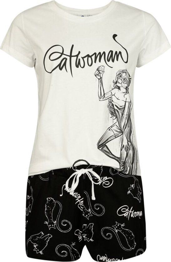 Batman Catwoman Pyjama meerkleurig Katoen - 3XL
