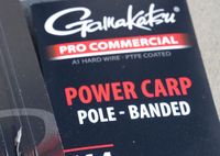 Gamakatsu Power Carp Pole Banded Barbless Onderlijnen H12 0.17mm 20cm