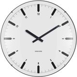 Karlsson Realista Dome Wandklok - Wit - 35cm