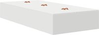 vidaXL Opbergbedframe Wit 80 x 200 cm