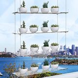 ZerzSemp Hangende acryl plantenplanken voor ramen