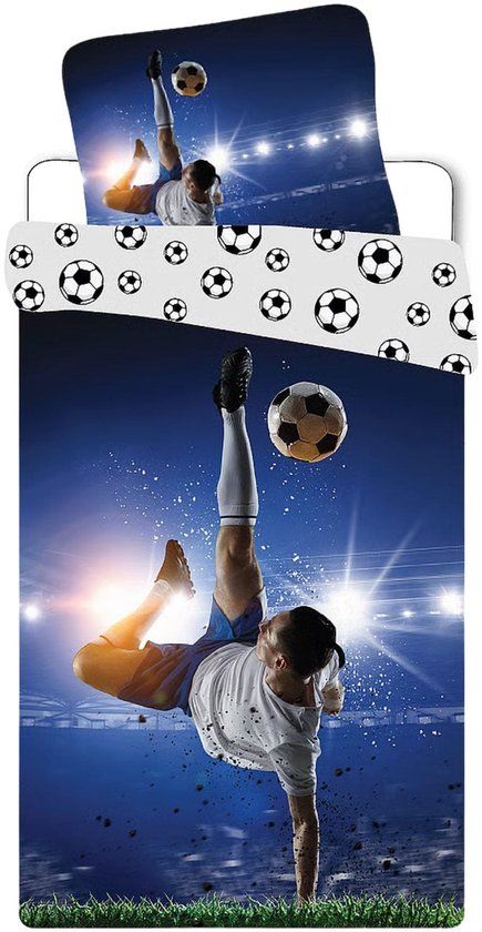 4KidsOnly Brandmac Aps Dekbedovertrek Voetbal Katoen Meerkleurig 200x140 cm Kinderen