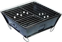 Merkloos Tafel Barbecue Houtskool Zwart Staal