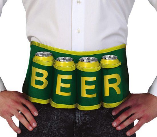 Biergordel/-riem Groen-Geel