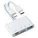 4-en-2 USB-C et Lightning vers SD/TF à grande vitesse, adaptateur de caméra USB-C, USB OTG carte lecteur