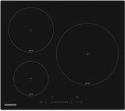 Daewoo Plaque de cuisson à induction - 3 foyers - 60 cm - Noir